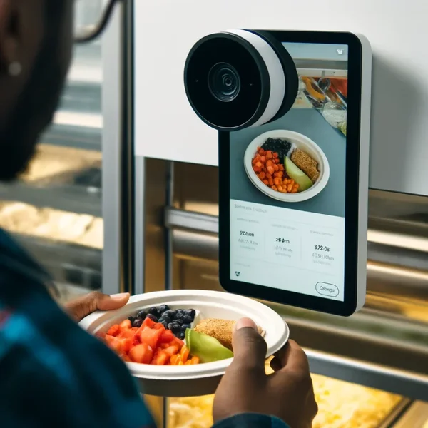 Diagnos concept illustration of food scanning